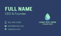 Water Droplet Wave Business Card Image Preview