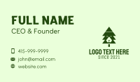 Green Pine Tree  Business Card Design