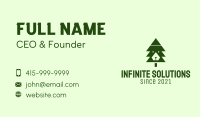 Green Pine Tree  Business Card Image Preview