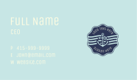 Anchor Maritime Courier Badge Business Card Image Preview