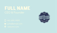 Anchor Maritime Courier Badge Business Card Image Preview