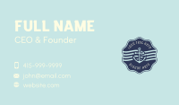 Anchor Maritime Courier Badge Business Card Preview