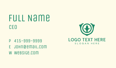 Modern Organic Badge Business Card Image Preview