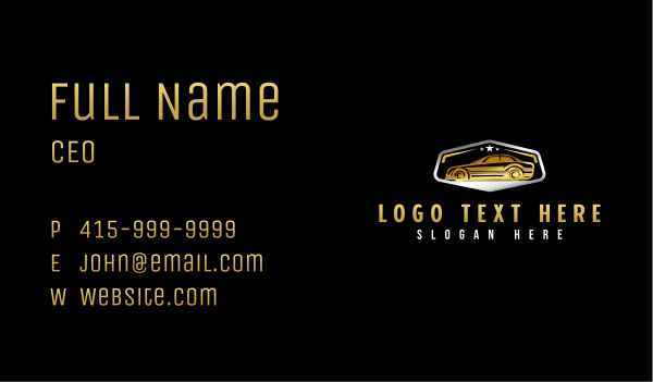 Luxury Car Automotive Dealership  Business Card Design Image Preview