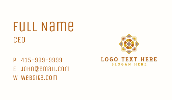 Floor Pavement Tiling Business Card Design Image Preview