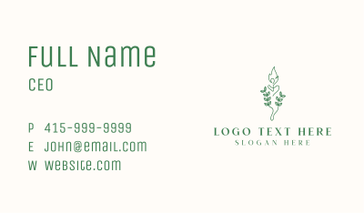 Eco Candle Wellness Spa Business Card Image Preview