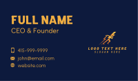 Lightning Human Energy Business Card Image Preview