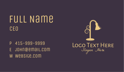 Yellow Lampshade  Business Card Image Preview