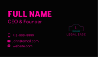 Neon Club Letter Business Card Image Preview