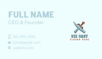 Sword Warrior Gaming Business Card Image Preview