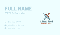 Sword Warrior Gaming Business Card Image Preview