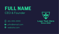 Healthy Plant Shield Business Card Design