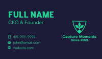 Healthy Plant Shield Business Card Design