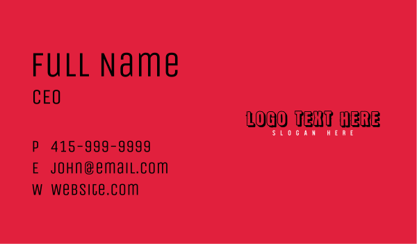 Grunge Generic Wordmark Business Card Design Image Preview