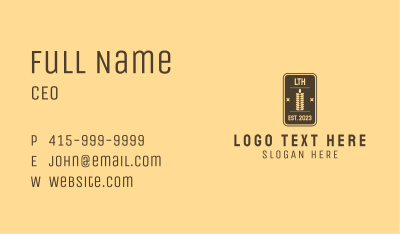Wheat Baker Letter Badge Business Card Image Preview
