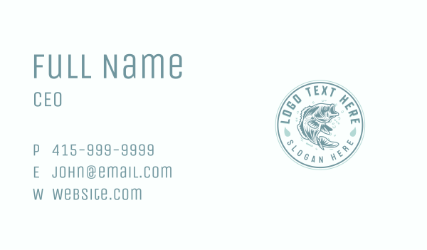 Seafood Fisherman Fish Business Card Design Image Preview