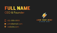 Electric Thunder Charge Business Card Image Preview