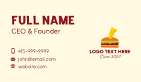 Hamburger Thunder Bolt  Business Card Image Preview