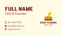 Hamburger Thunder Bolt  Business Card Image Preview