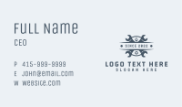 Gray Wrench Plumbing Business Card Image Preview