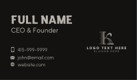 Classic Tailoring Boutique Letter K Business Card Image Preview