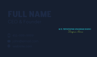 Neon Light Wordmark Business Card Image Preview