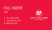 Heart Talk Bubble Badge Business Card Image Preview