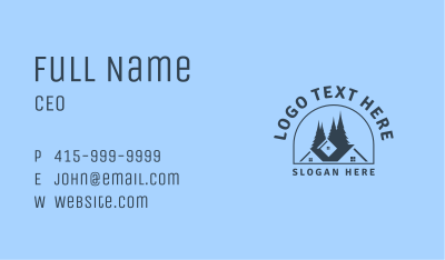 Home Roofing Emblem Business Card Image Preview