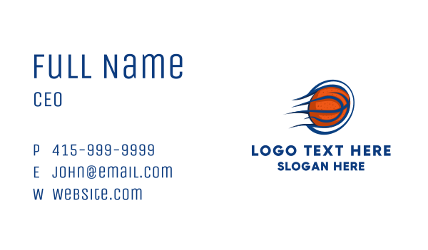 Basketball Fast Hoop Business Card Design Image Preview