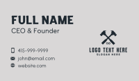 Hammer House Construction Business Card Image Preview