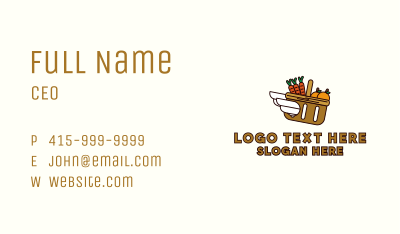 Wing Grocery Basket Business Card Image Preview