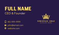 Luxury Tiara Pageant Business Card Design