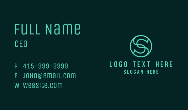 Consulting Firm Letter S Business Card Design Image Preview
