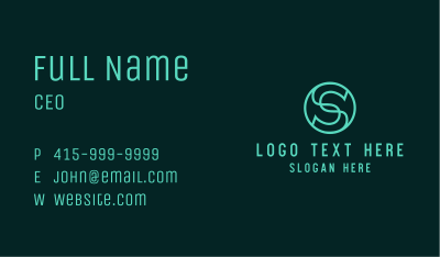 Consulting Firm Letter S Business Card Image Preview