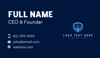 Medical Shield Stethoscope Business Card Preview