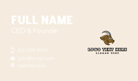 Brown Mosaic Goat Business Card Image Preview