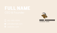 Brown Mosaic Goat Business Card Image Preview