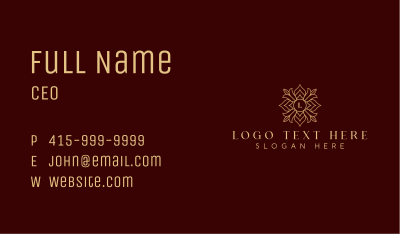 Stylish Floral Boutique Business Card Image Preview