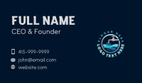 Water Faucet Droplet Business Card Design