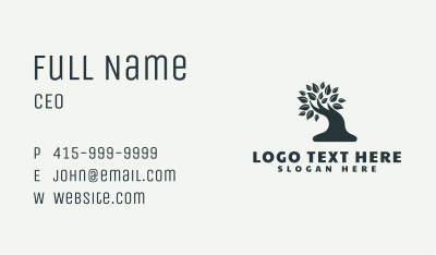 Natural Bonsai Tree Business Card Image Preview