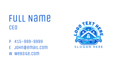 Roofing Power Washer Business Card Image Preview