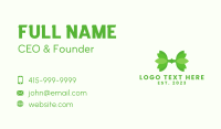 Green Herb Letter H Business Card Image Preview