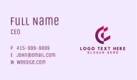 Corporate Purple Symbol Business Card Image Preview