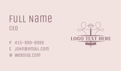 Tailor Needle Alteration Business Card Image Preview