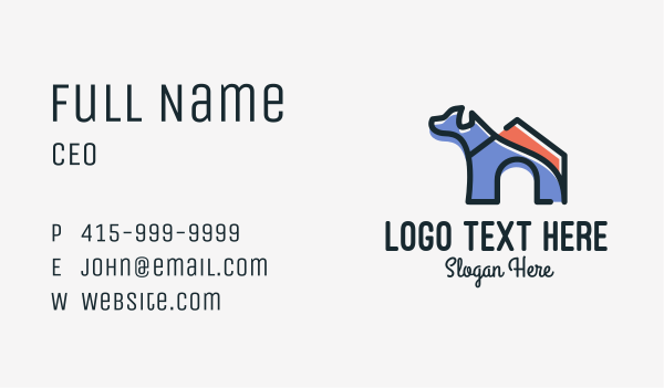 Dog House Kennel Business Card Design Image Preview