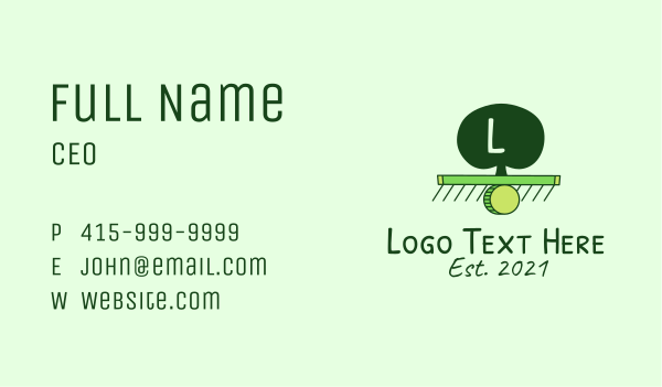 Tree Environmentalist Letter Business Card Design Image Preview