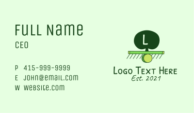 Tree Environmentalist Letter Business Card Image Preview