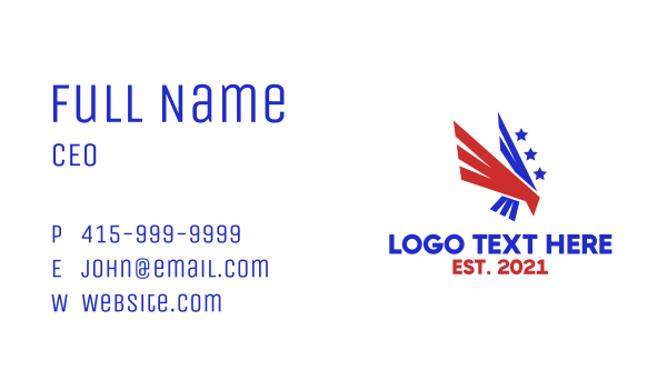 American Avian Eagle  Business Card Design Image Preview