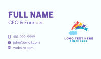 Children Rainbow Playground Business Card Image Preview