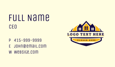 House Realty Roofing Business Card Image Preview